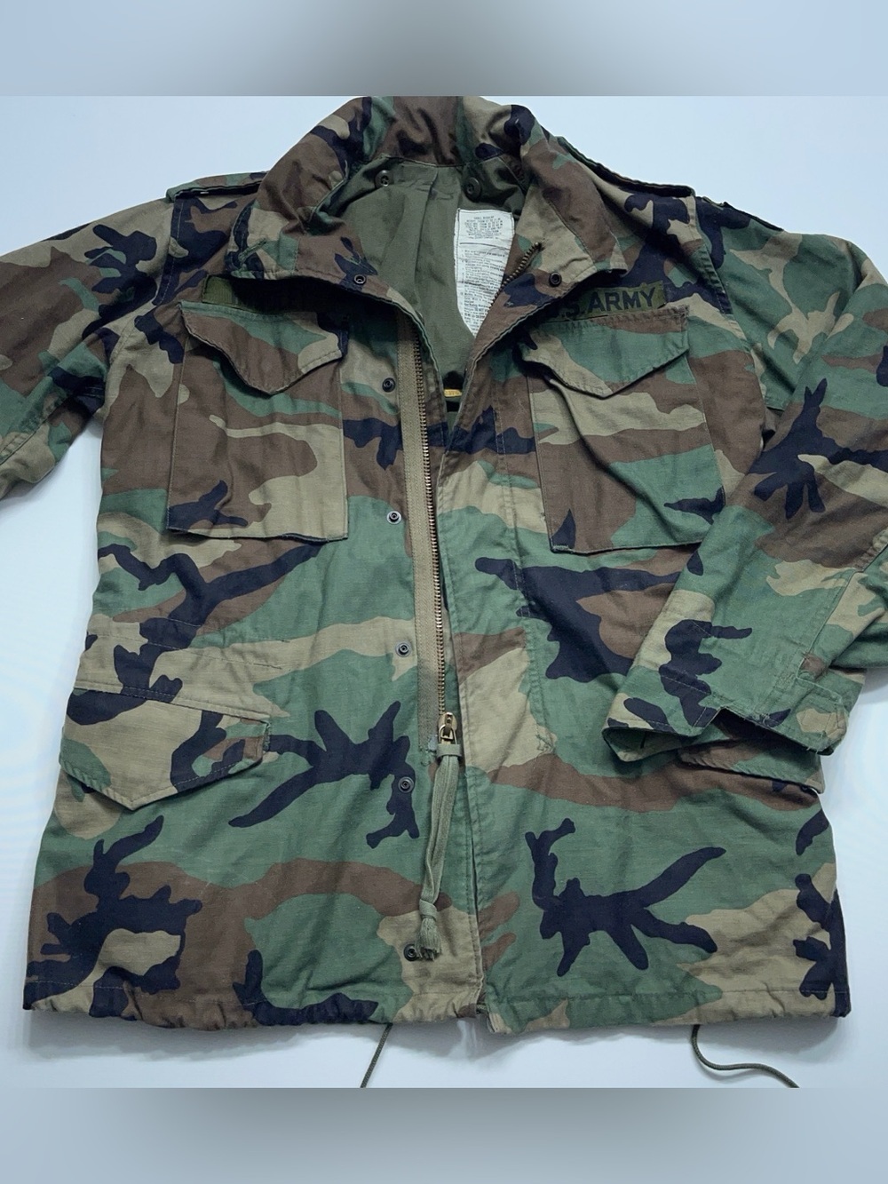 John Ownbey M-65 Cold Weather Field Jacket Mens Size Small Reg 1983 US Army Camo